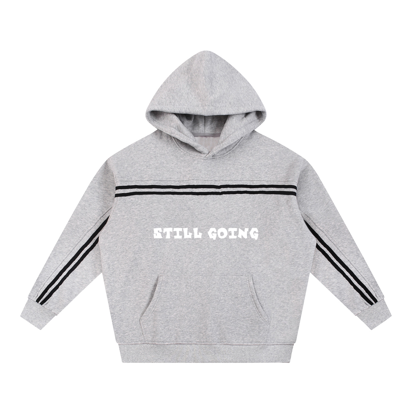 Sun Fade Contrast Tape Fleece Hoodie by ODMPOD