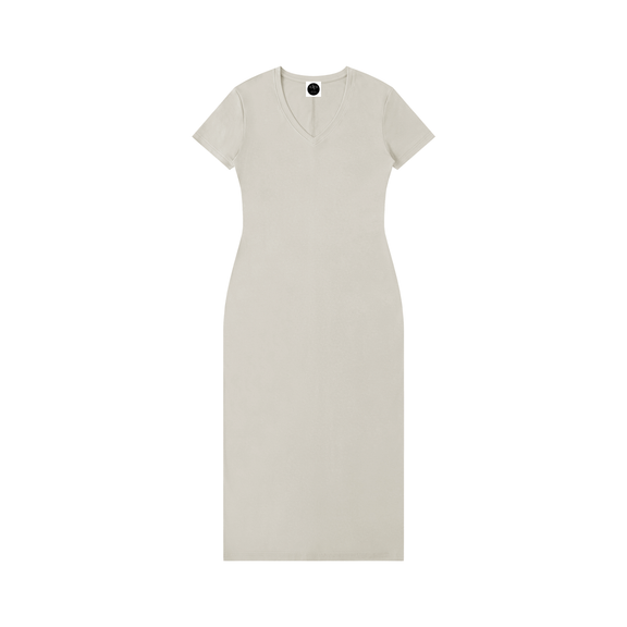 Women's V-Neck Short Sleeve Maxi Dress by ODMPOD