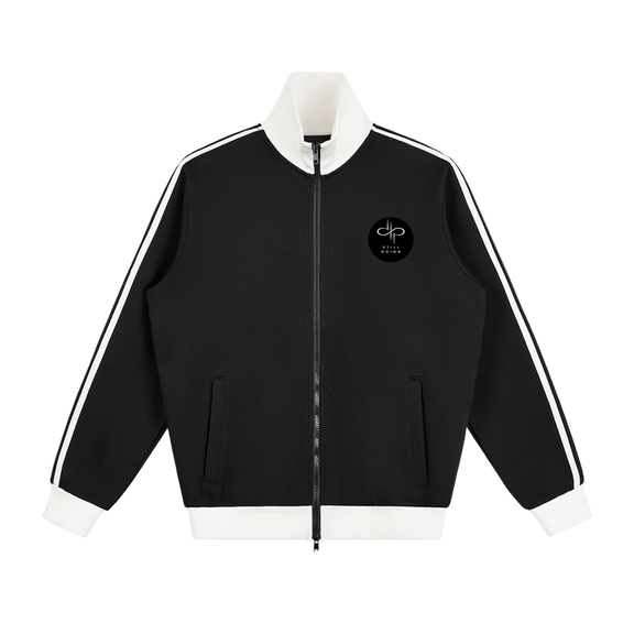 Contrast Side Stripe Fleece Track Jacket by ODMPOD