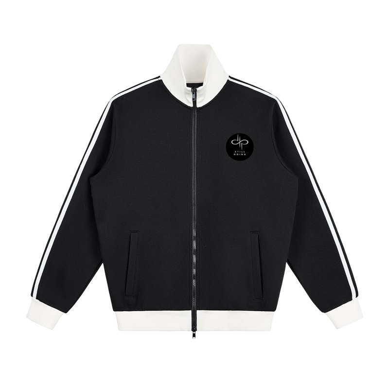 Contrast Side Stripe Fleece Track Jacket by ODMPOD