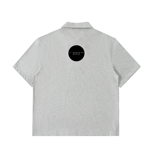 Half-Zip Cotton Polo Shirt by ODMPOD