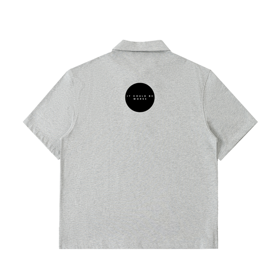 Half-Zip Cotton Polo Shirt by ODMPOD