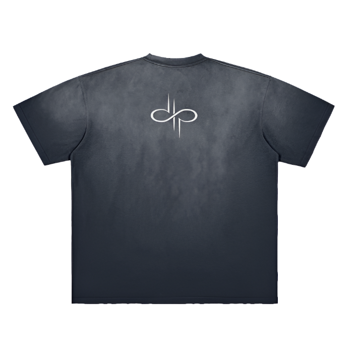 Vintage Washed Aged Gradient Frayed T-Shirt by ODMPOD