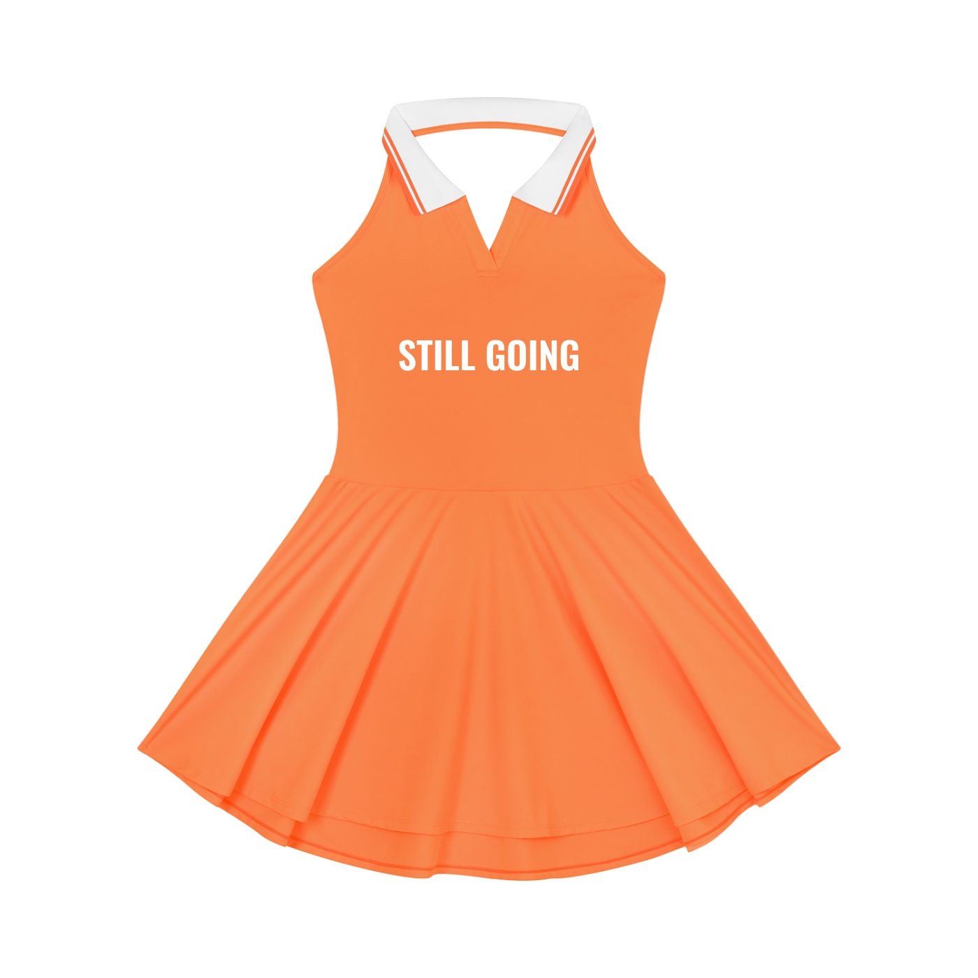 Women's Collared Halter A-Line Tennis Dress by ODMPOD
