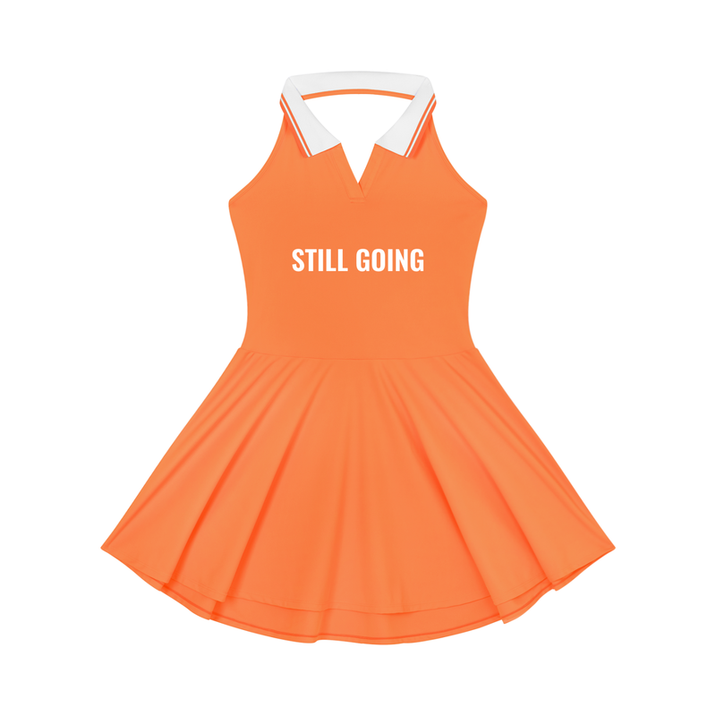 Women's Collared Halter A-Line Tennis Dress by ODMPOD