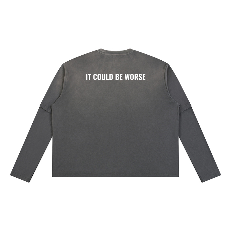 Vintage Wash Layered T-Shirt by ODMPOD