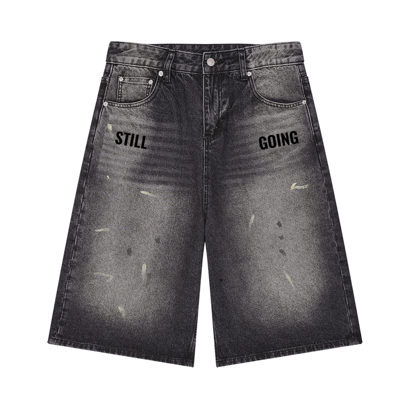 Men’s Vintage Wash Denim Shorts by ODMPOD
