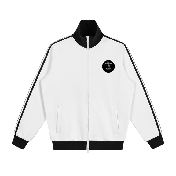 Contrast Side Stripe Fleece Track Jacket by ODMPOD