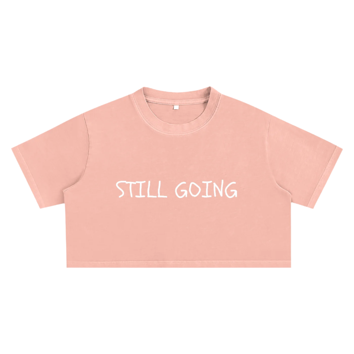 "WORDS HAVE POWER" Snow Washed Crop Top