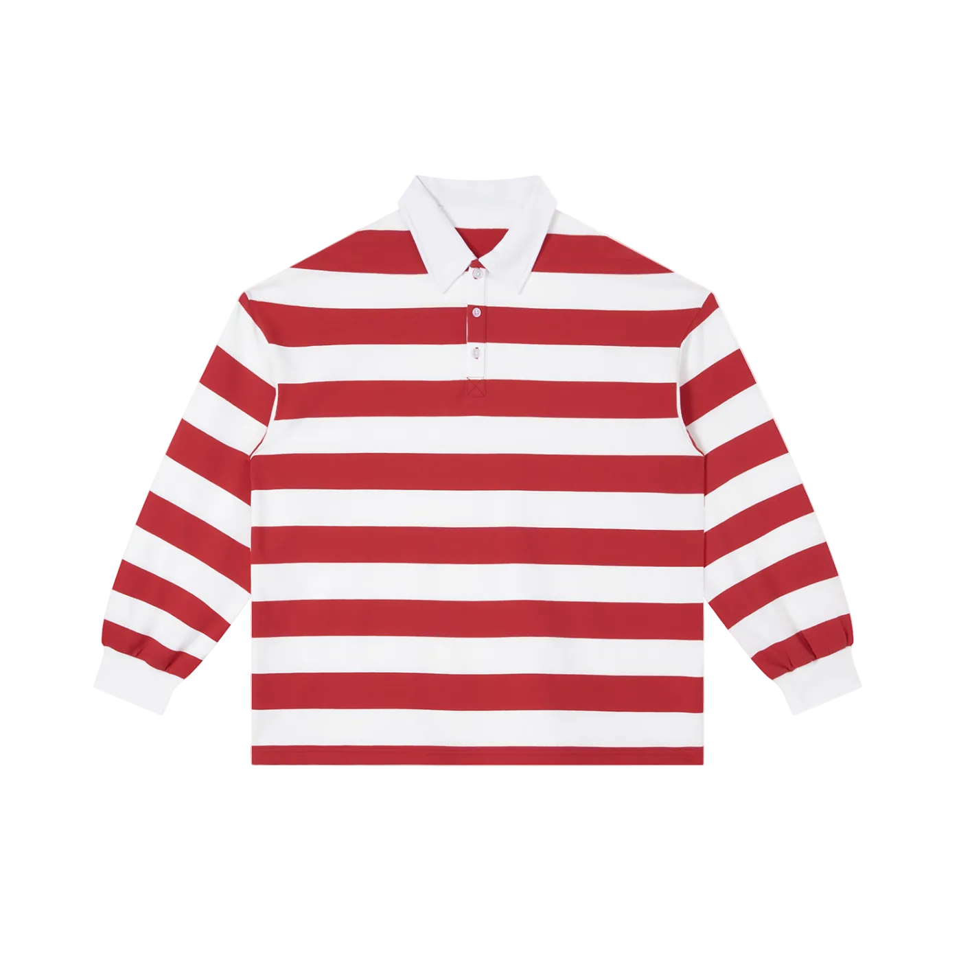 Color Block Stripe Polo Shirt by ODMPOD