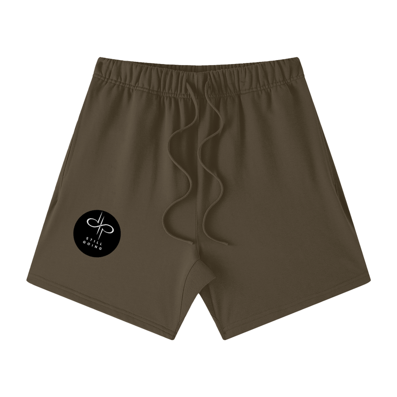 Heavyweight Earth Tone Loose Fit Cotton Shorts by ODMPOD