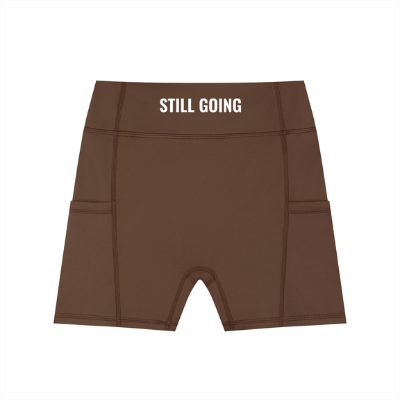 Women's High-Waisted Pocket Biker Shorts by ODMPOD