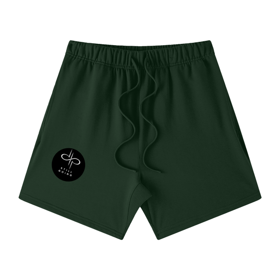 Heavyweight Earth Tone Loose Fit Cotton Shorts by ODMPOD