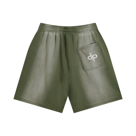 Sun Fade Distressed Shorts by ODMPOD