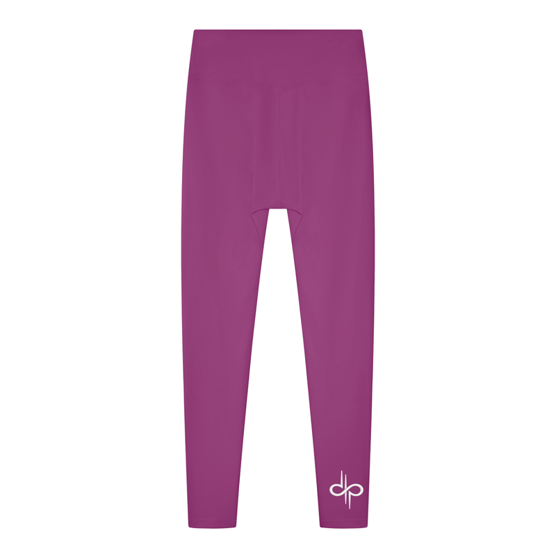 Women's Solid High Rise Leggings by ODMPOD