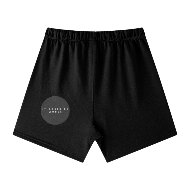 "WORDS HAVE POWER" Earth Tone Loose Fit FOG Shorts