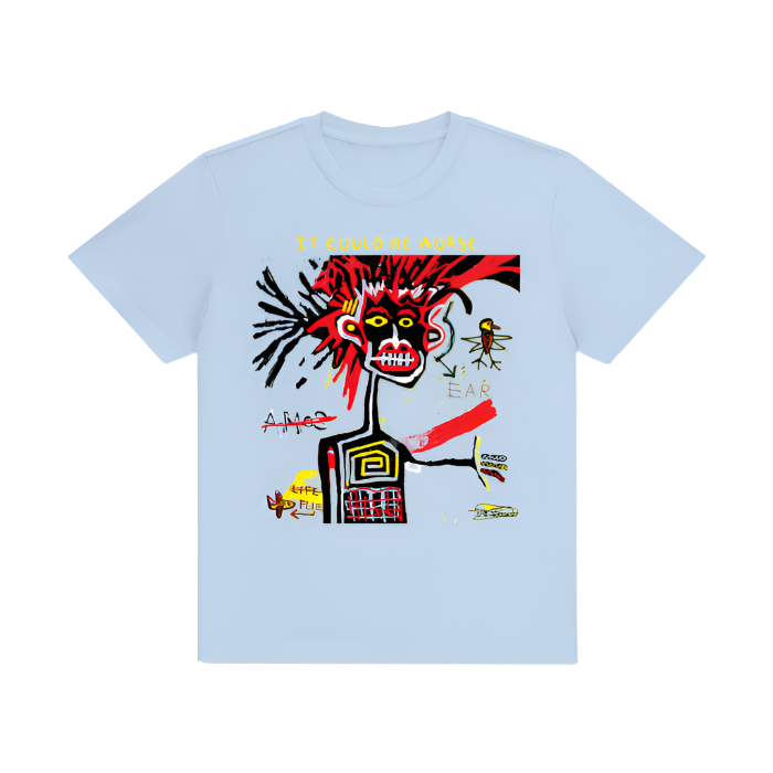 Cotton T-Shirt "CRAZY" by ODMPOD