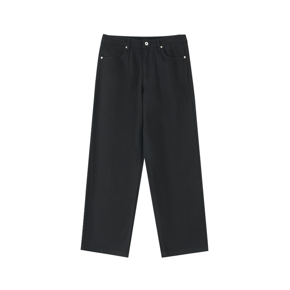 Heavyweight Cotton Straight-Leg Pants by ODMPOD