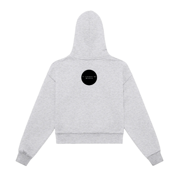 "WORDS HAVE POWER" Women's Cropped Hoodie by ODMPOD