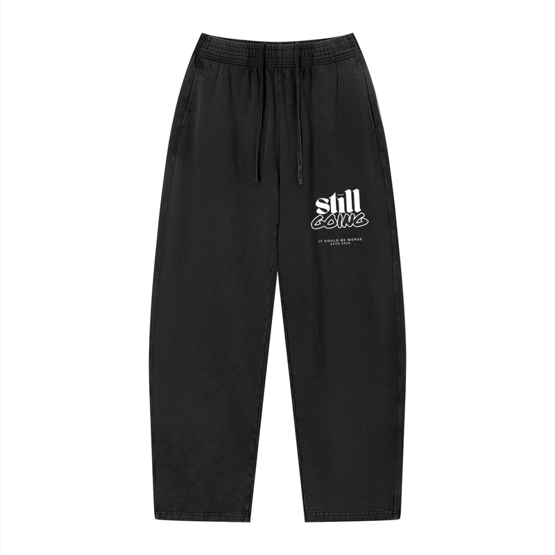 Vintage Wash Loose Sweatpants by ODMPOD