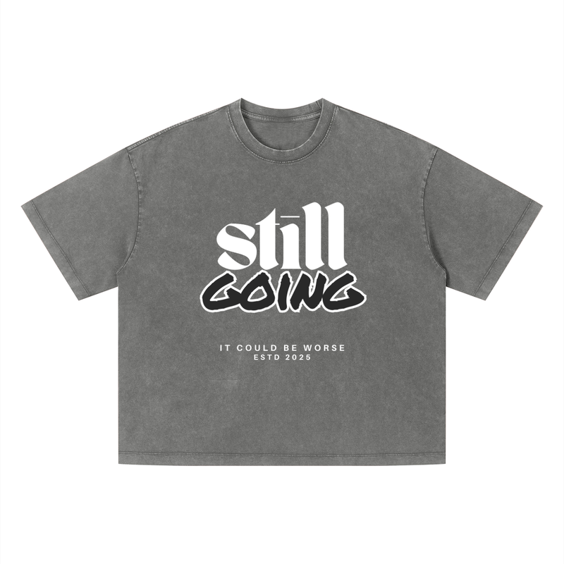 Unisex Vintage Wash Boxy T-Shirt by ODMPOD