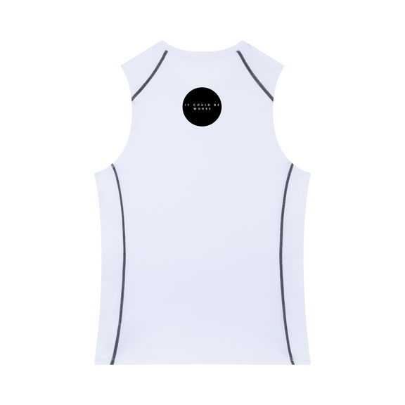 Men's Slim-Fit Topstitch Tank Top by ODMPOD