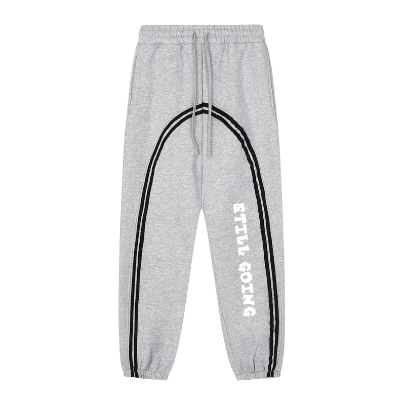 Sun Fade Contrast Tape Fleece Jogged Sweatpants by ODMPOD