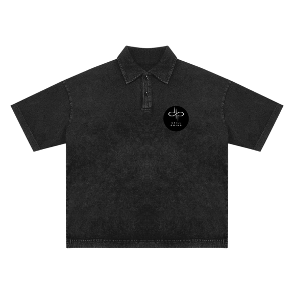 Heavyweight Snow-Washed Polo T-Shirt by ODMPOD