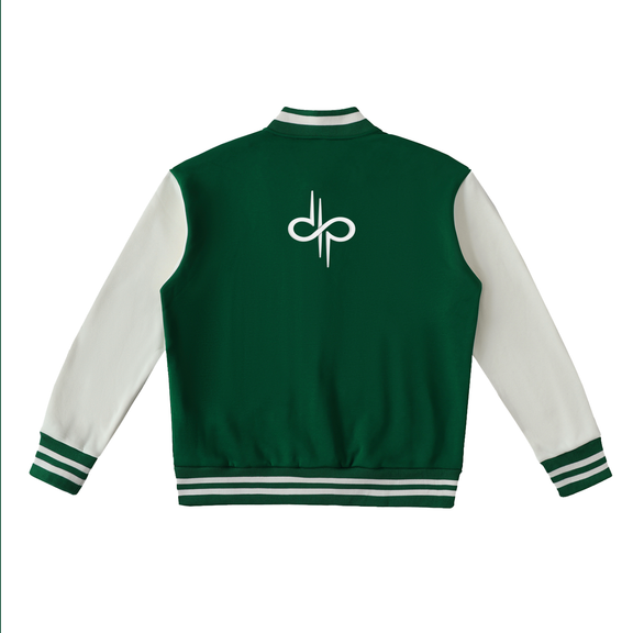Two-Tone Fleeced Varsity Jacket by ODMPOD