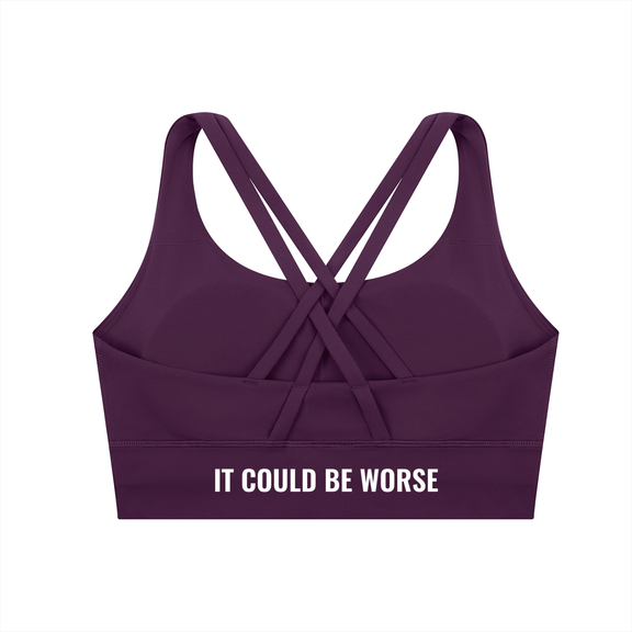 Strappy Criss-Cross Sports Bra by ODMPOD