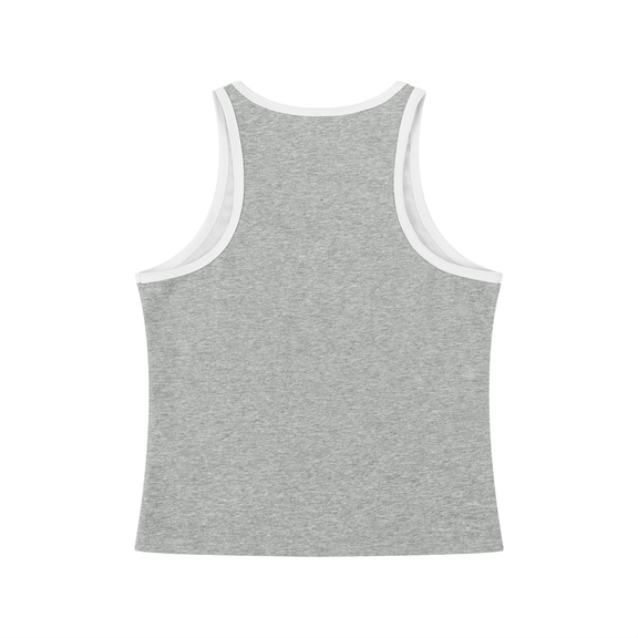 Women's Color Block Cropped Tank Top by ODMPOD