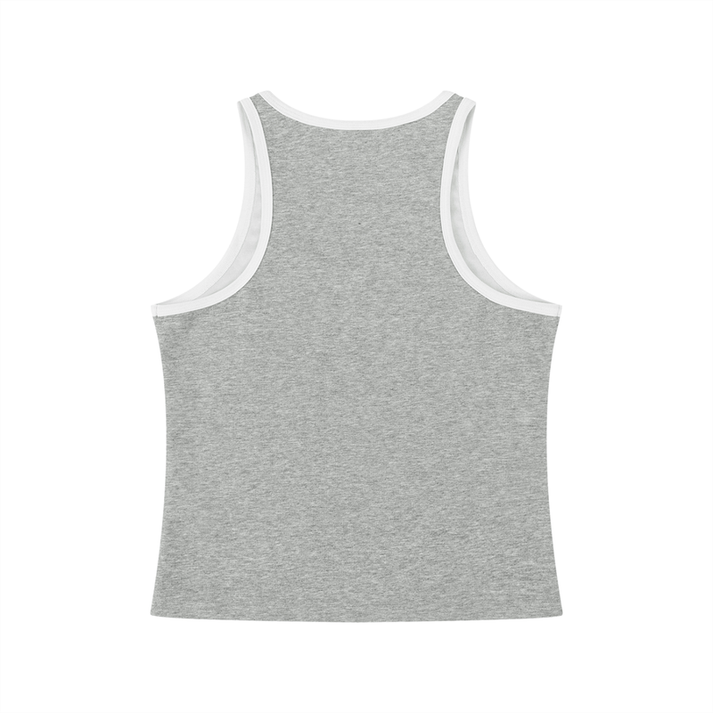 Women's Color Block Cropped Tank Top by ODMPOD