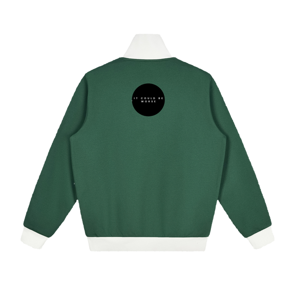 Contrast Side Stripe Fleece Track Jacket by ODMPOD