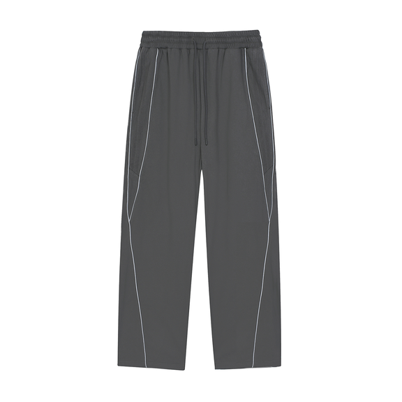 Reflection Striped Straight-Leg Sweatpants by ODMPOD