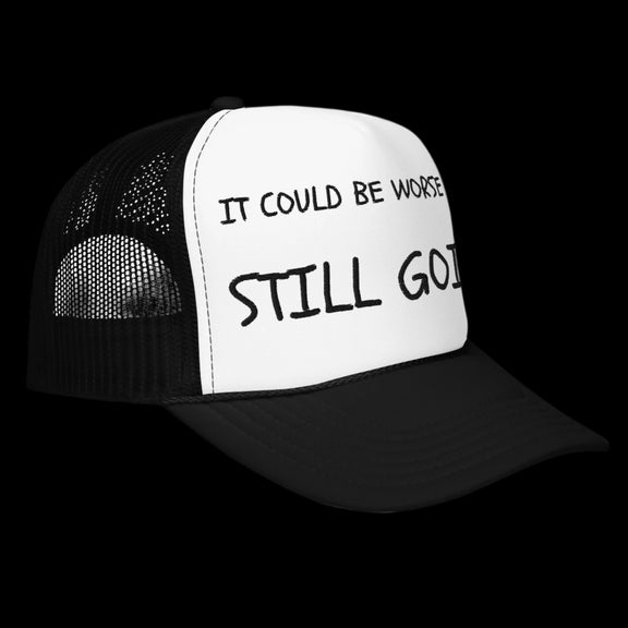 "WORDS HAVE POWER" Foam trucker hat by STILL GOING SHOP