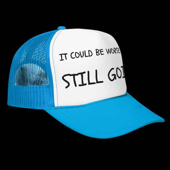 "WORDS HAVE POWER" Foam trucker hat by STILL GOING SHOP