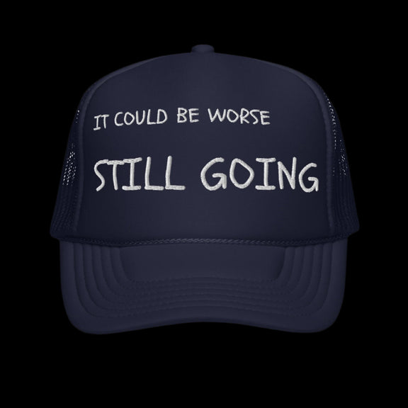 "WORDS HAVE POWER" Foam trucker hat by STILL GOING SHOP
