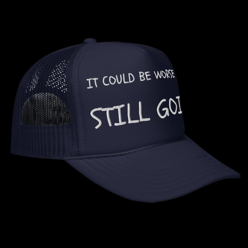 "WORDS HAVE POWER" Foam trucker hat by STILL GOING SHOP