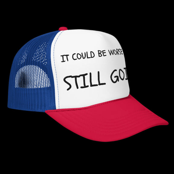 "WORDS HAVE POWER" Foam trucker hat by STILL GOING SHOP