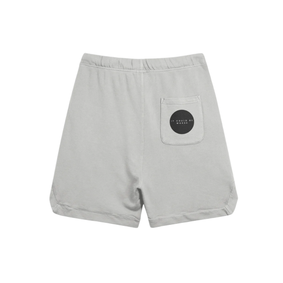"WORDS HAVE POWER" Clipped Corner Sweat Shorts by PODpartner