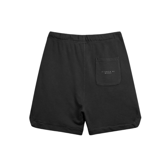 "WORDS HAVE POWER" Clipped Corner Sweat Shorts by PODpartner