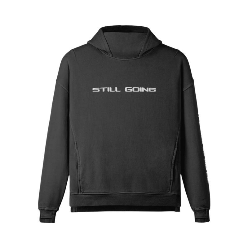 "WORDS HAVE POWER" Slit Hem Turtleneck Hoodie by PODpartner