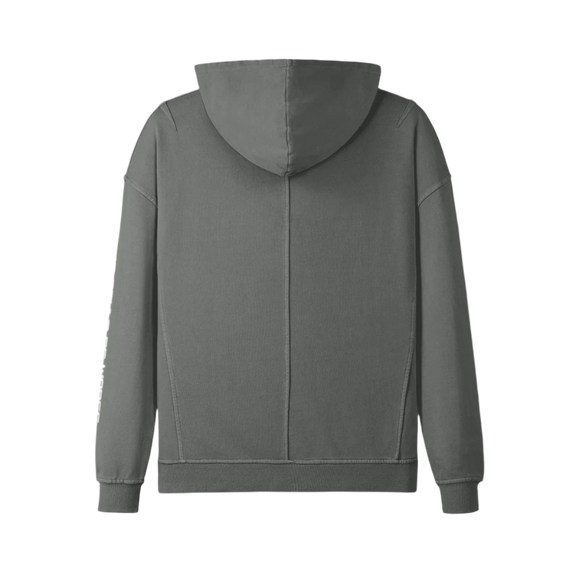 "WORDS HAVE POWER" Slit Hem Turtleneck Hoodie by PODpartner