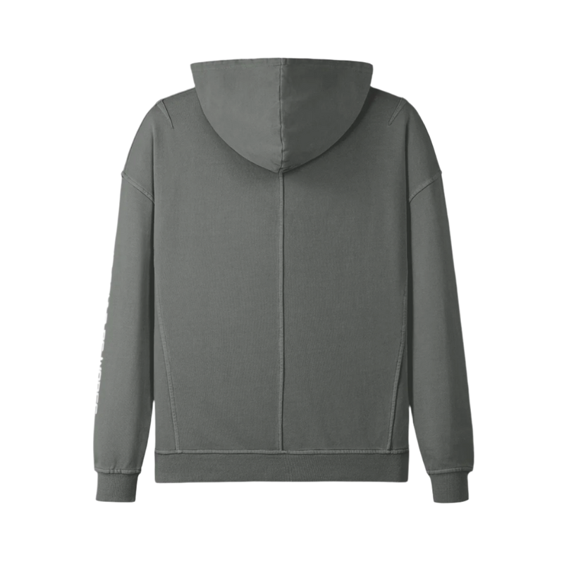 "WORDS HAVE POWER" Slit Hem Turtleneck Hoodie by PODpartner