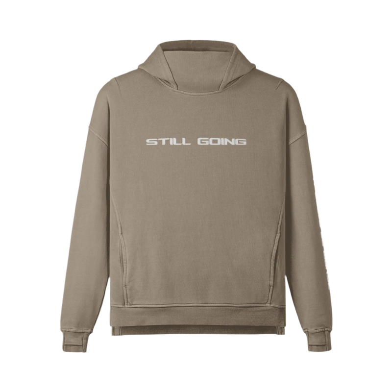 "WORDS HAVE POWER" Slit Hem Turtleneck Hoodie by PODpartner