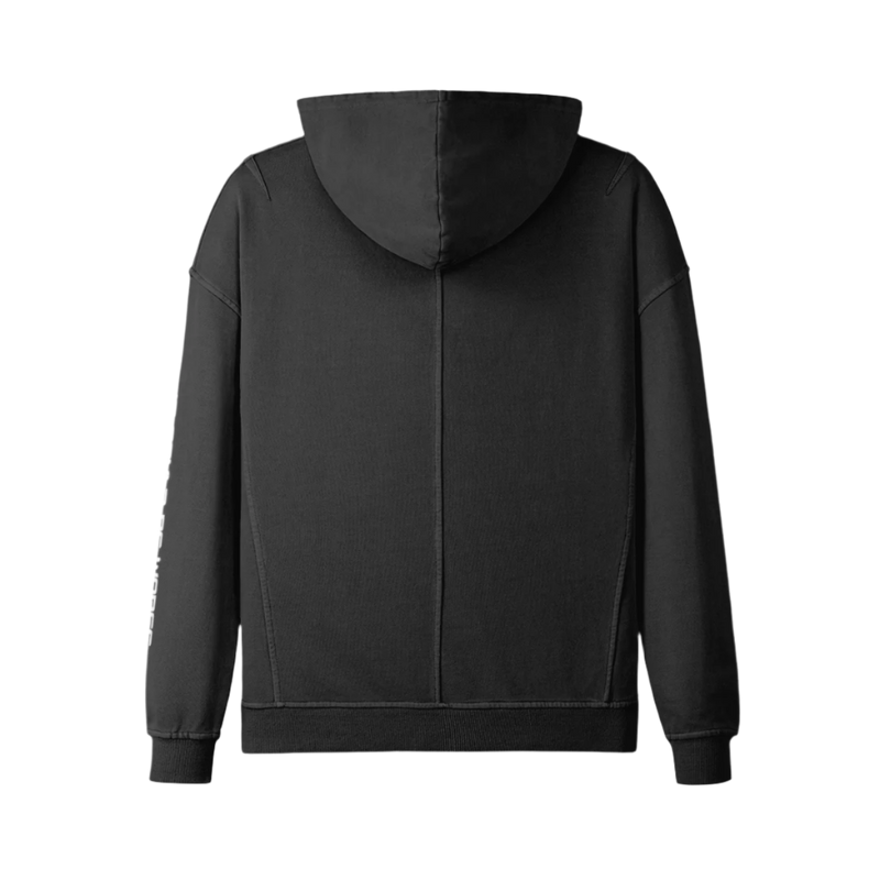 "WORDS HAVE POWER" Slit Hem Turtleneck Hoodie by PODpartner