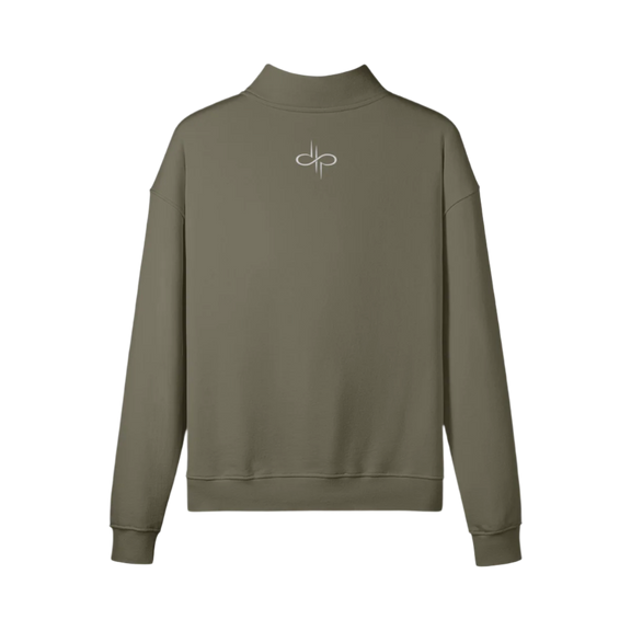 "WORDS HAVE POWER" Half-zip Sweatshirt by PODpartner