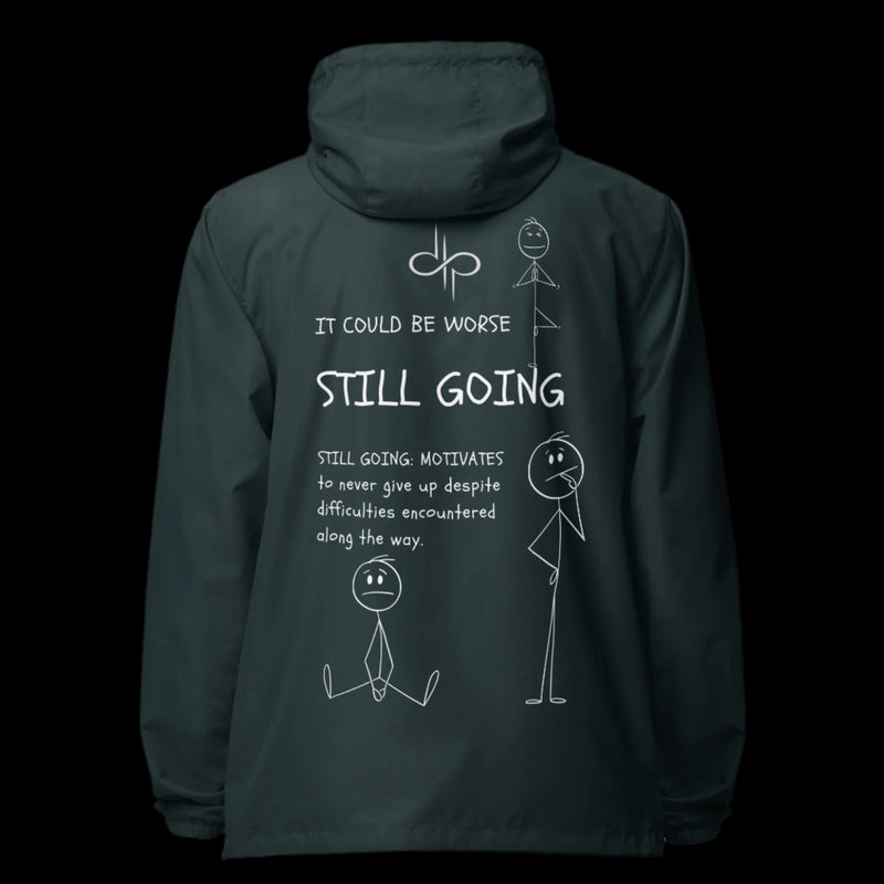 "WORDS HAVE POWER" lightweight zip up windbreaker by STILL GOING SHOP